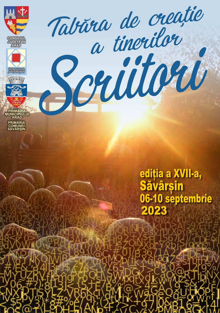 Tabăra de creație a tinerilor scriitori, ediția a XVII-a, Săvârșin, 6-10 septembrie 2023